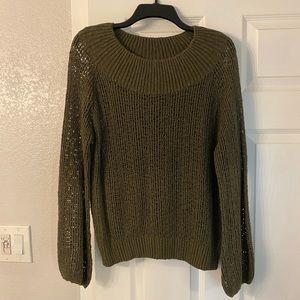 ✨ Billabong open knit sweater dark green